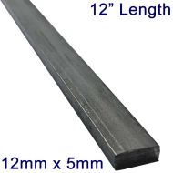 12mm x 5mm Stainless Steel Flat Bar - 12" Length