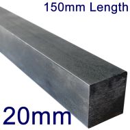 20mm Stainless Steel Square Bar - 6" Length