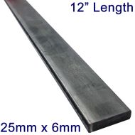 25mm x 6mm Stainless Steel Flat Bar - 12" Length