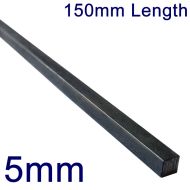 5mm Stainless Steel Square Bar - 6" Length