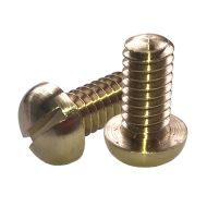 1/4" BSW x 1/2" Roundhead Brass Screws (pck 10)