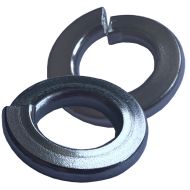 1/4" Steel Spring Washers - Zinc Plated (pck 50)